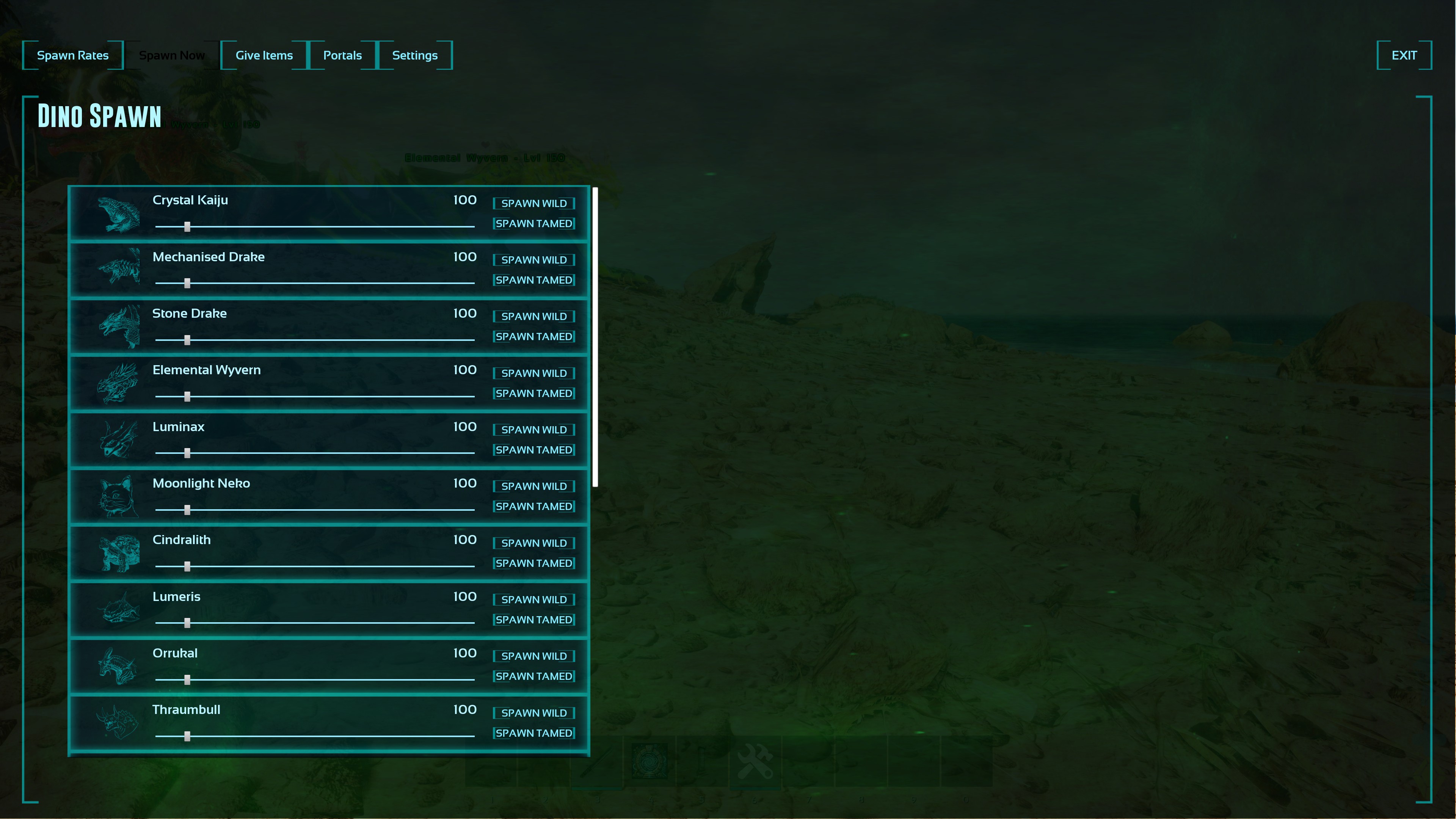 Settings preview